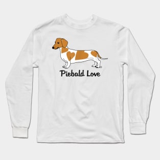 Piebald Love Dachshund Long Sleeve T-Shirt